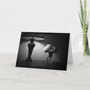 Peônias - noir, cartão