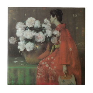 Peonias por William Merritt Chase, Arte Fino Vinta