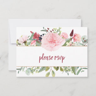 Peônias Rosa Pálido Folhagens RSVP