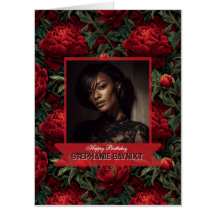 Peônias Tema de Flor Aniversário Grande