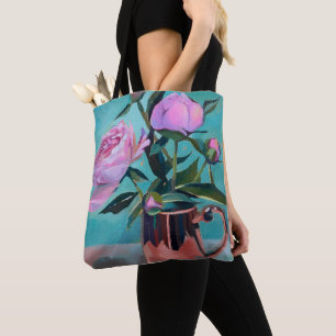 Peonies buquê Saco de Tote