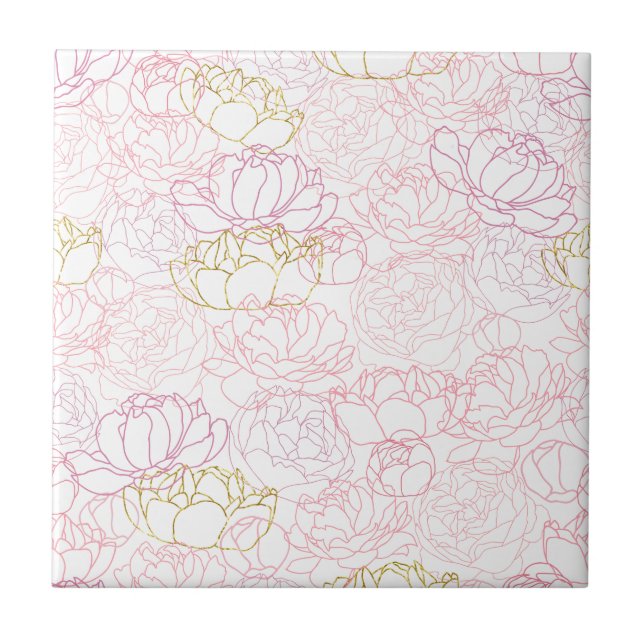 Peonies toque de ouro (Frente)