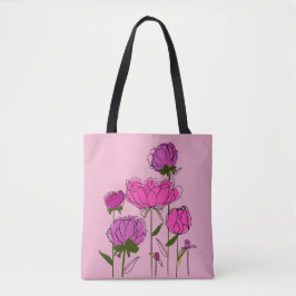 Peonies Tote Bag