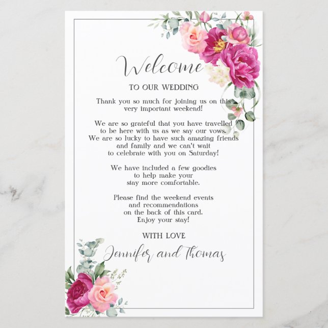 Peony e Rosas Eucalyptus Greenery (Frente)