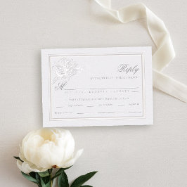 Peony Modern Formal Elegante Formal RSVP