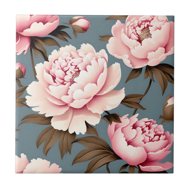Peony Vintage Floral Patterno (Frente)