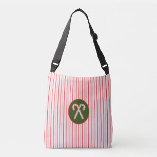 Pepperminta/canas doces Tote Bag de Natal