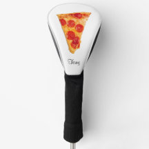 Pepperoni Pizza Cabeça de Golfe Cobrir