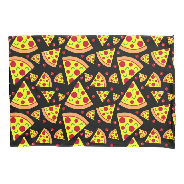 Pepperoni Pizza Fatias Boys Black and Yellow (Frente)