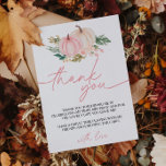 Pequena Abóbora Transformando Um Cartões de agrade<br><div class="desc">Expresse sua gratidão com um **Pequeno Pumpkin Virando um Cartões de agradecimentos de aniversário**. Esta carta encantadora, adorada com um doce design de abóbora, é a maneira perfeita de obrigado convidados para comemorar o seu primeiro aniversário. Personalize-o com a sua mensagem para tornar a sua apreciação extraordinária, deixando uma impressão...</div>