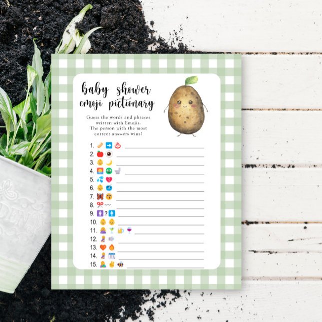 Pequena batata - jogo de emoji chá de fraldas (Criador carregado)