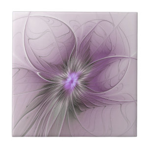 Pequena Beleza Moderno Cinza Mauve Arte Fractal Fl