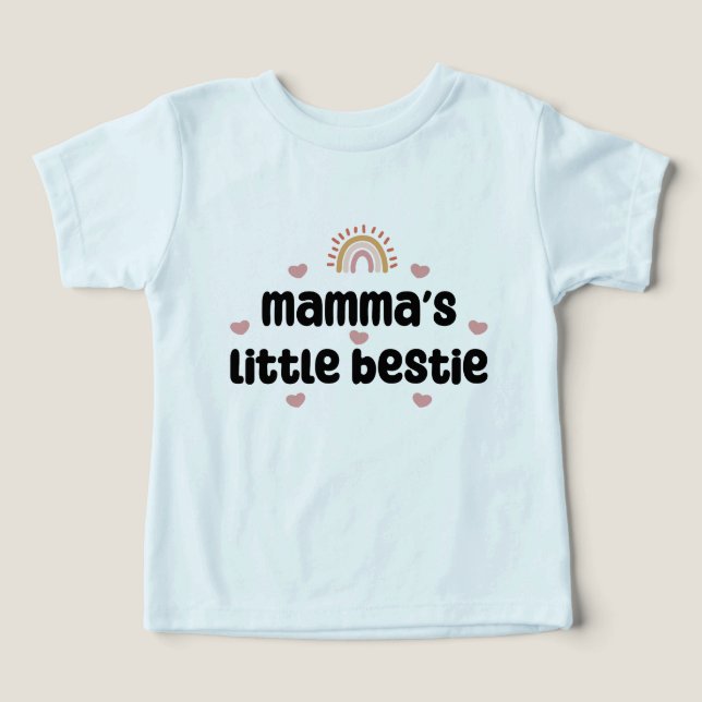 Pequena Bestie da Mamãe - para Mamãe e Bebê (Design frontal)