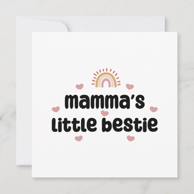 Pequena Bestie da Mamãe - para Mamãe e Bebê (Frente)