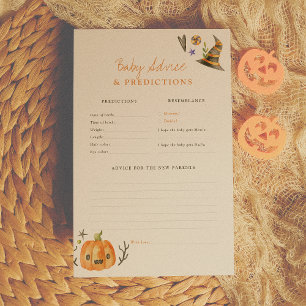 Pequena Boo Pumpkin Baby Predictions & Advice Game