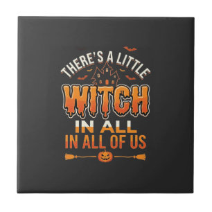 Pequena Bruxa Tipografia de Halloween Witch Typogr