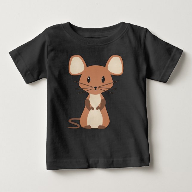 Pequena Camisa De Bebê Do Rato (Frente)