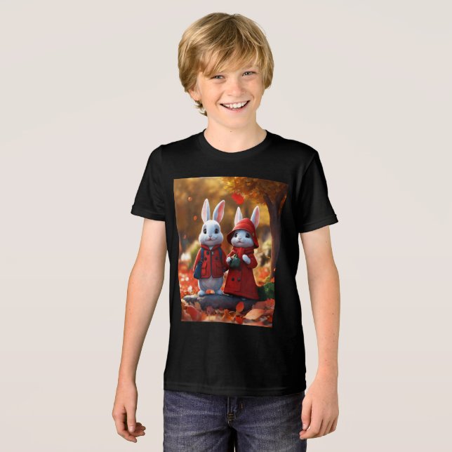 Pequena Camisa De design De Três Blendas (Frente Completa)