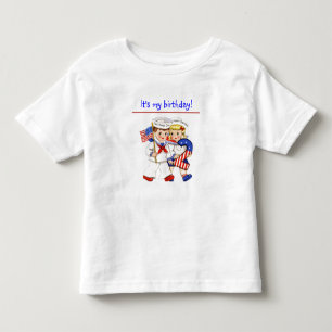 Pequena camisa de segundo aniversário dos Gêmeos