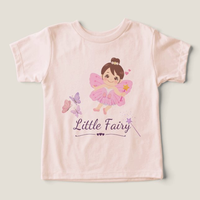 Pequena camiseta Fada Toddler (Design frontal)