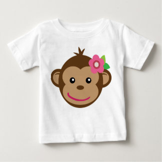 Pequena Camiseta Macaco (Rapariga)