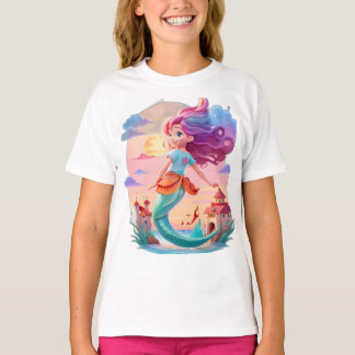 Pequena camiseta Mermaid