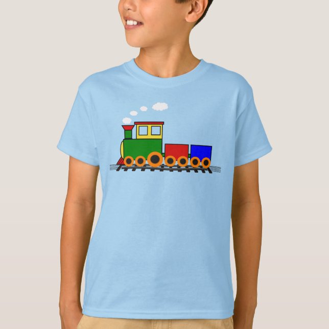 Pequena Camiseta para crianças do trem (Frente)