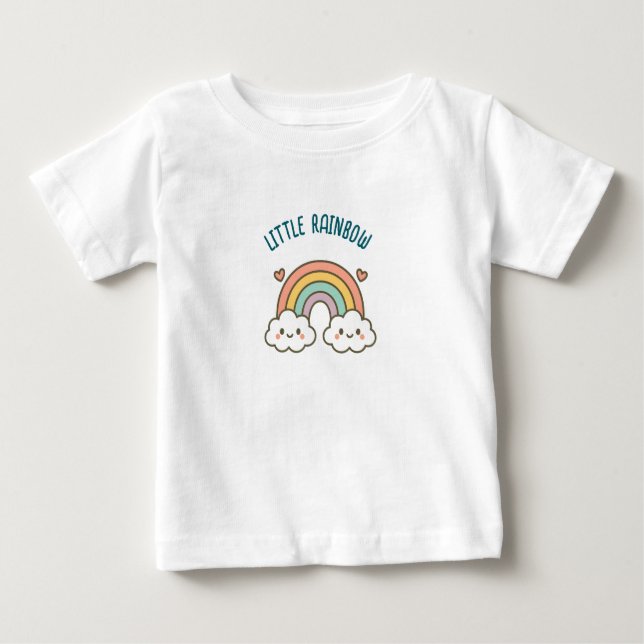 Pequena camiseta Rainbow (Frente)