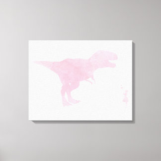 Pequena Canvas e Dinossauro - Raparigas Arte TRex