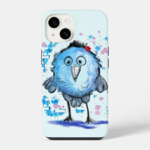 Pequena capas de iphone Azul Engraçada