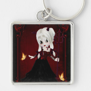 Pequena Cookie Devil Girl Design 2 Chaveiro