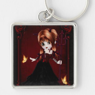 Pequena Cookie Devil Girl Design 3 Chaveiro