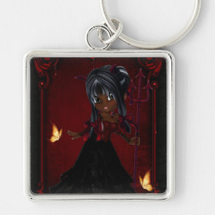 Pequena Cookie Devil Girl Design 4 Chaveiro