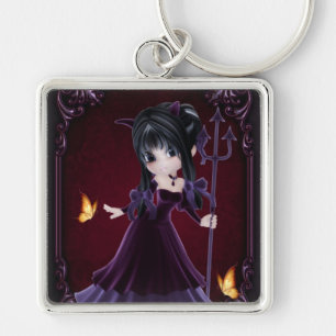 Pequena Cookie Devil Girl Design 6 Chaveiro
