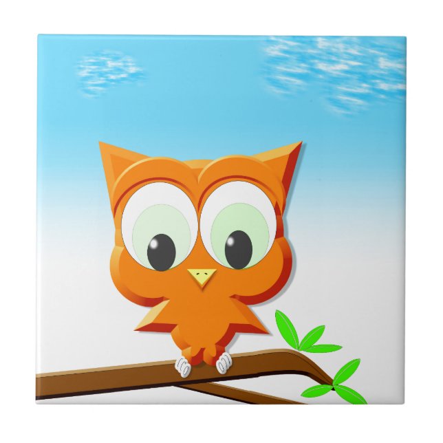 Pequena Coruja em um Ramo (Frente)