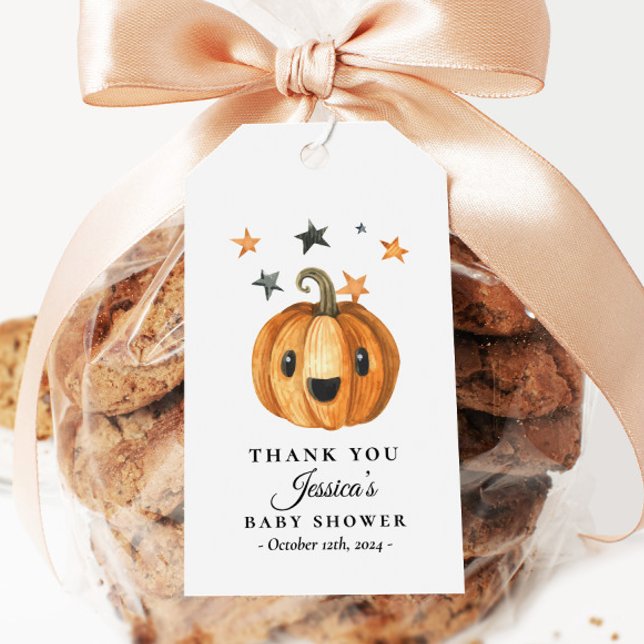 Pequena etiqueta de Chá de fraldas de Boo Hallowee (Criador carregado)