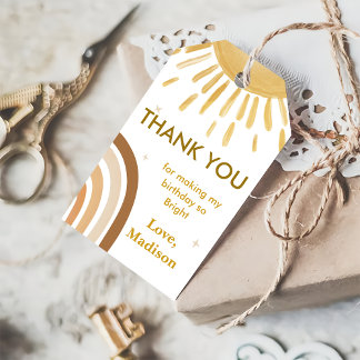 Pequena Etiqueta de Presente do Arco-Íris Sunshine