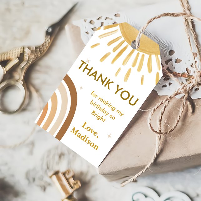 Pequena Etiqueta de Presente do Arco-Íris Sunshine (Criador carregado)