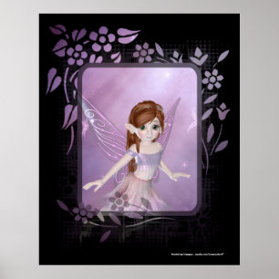 Pequena Fada Roxa Design 2 - Impressão