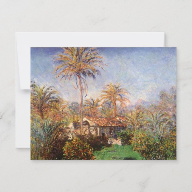 Pequena Fazenda em Bordighera por Claude Monet (Frente)