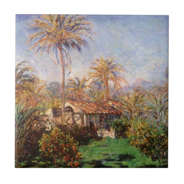 Pequena Fazenda em Bordighera por Claude Monet (Frente)