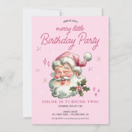 Pequena Feliz de Convite de Natal