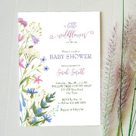 Pequena flor silvestre está a caminho do convite p