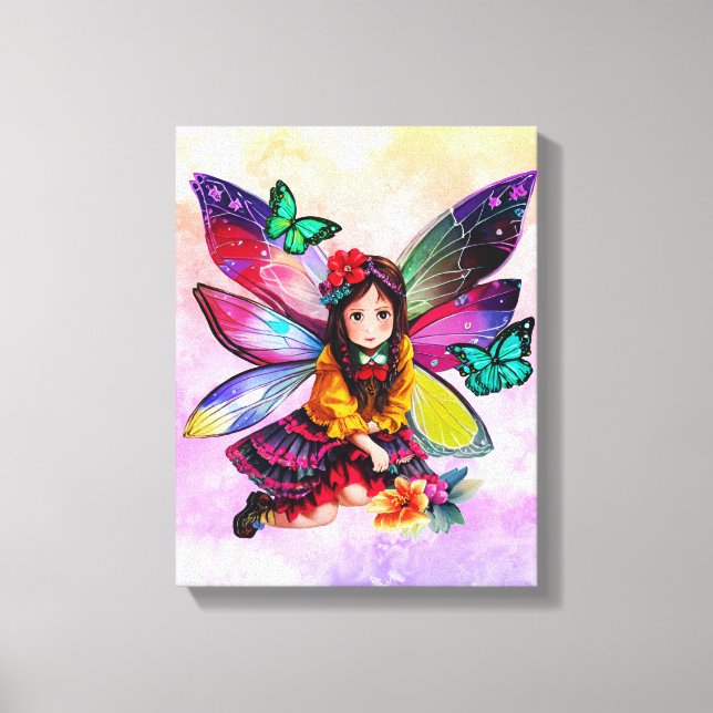 Pequena Flores de Fada Impressão (Frente)