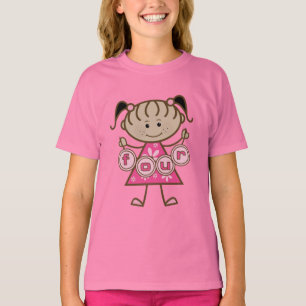 Pequena Garota 4º Aniversário Camisetas e presente