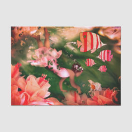 Pequena Garota mergulhando para Papel Tecido de Sh