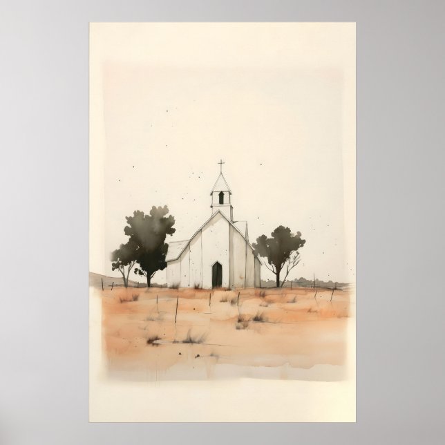 Pequena Igreja no Campo, Impressão Digital (Frente)