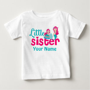 Pequena Irmã Sereia Camisa Personalizada
