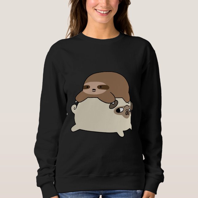 Pequena Lama e Pug Camisa Essencial 228 (Frente)
