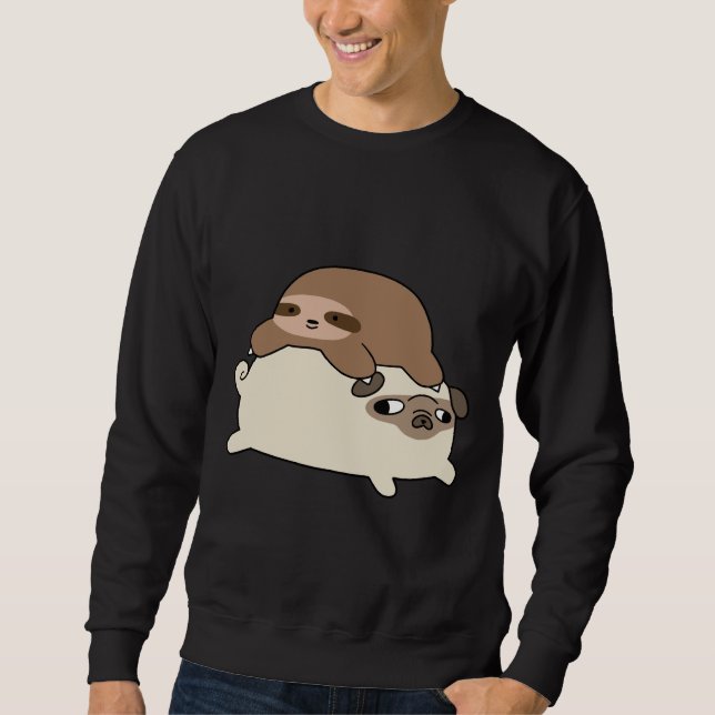 Pequena Lama e Pug Camisa Essencial 228 (Frente)